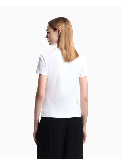 Stretch jersey T-shirt with I love Mr Armani ASV print Emporio Armani | EW004384 AF12571.U0002